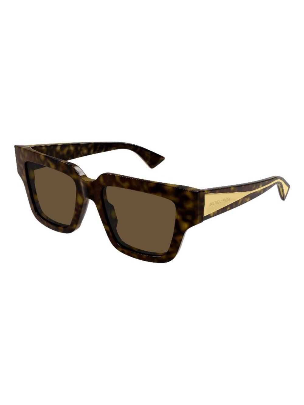 New Bottega Veneta Women's Sunglasses Havana Square Brown Lens Acetate Frame